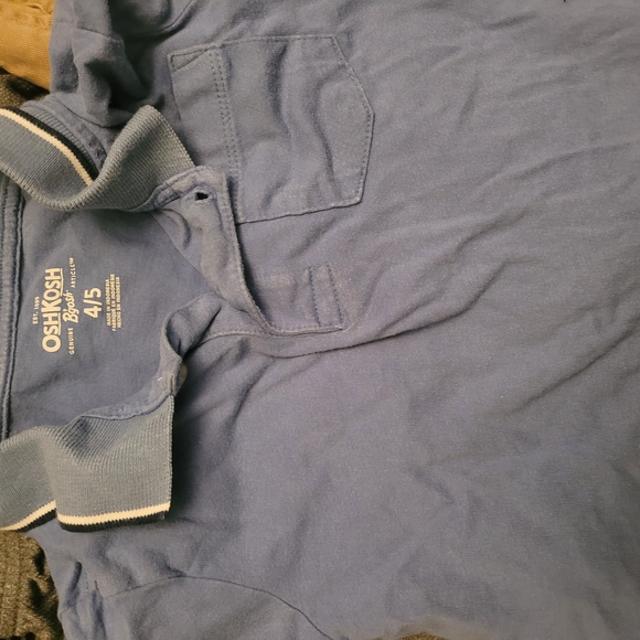 Blue Button Down Kids Shirt - Picture 4 of 5